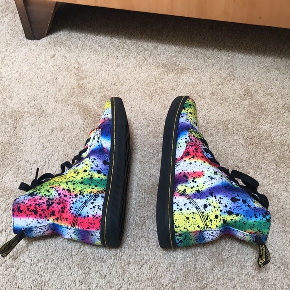 DR. MARTENS Size 7 rainbow splatter boots - Picture 5 of 9